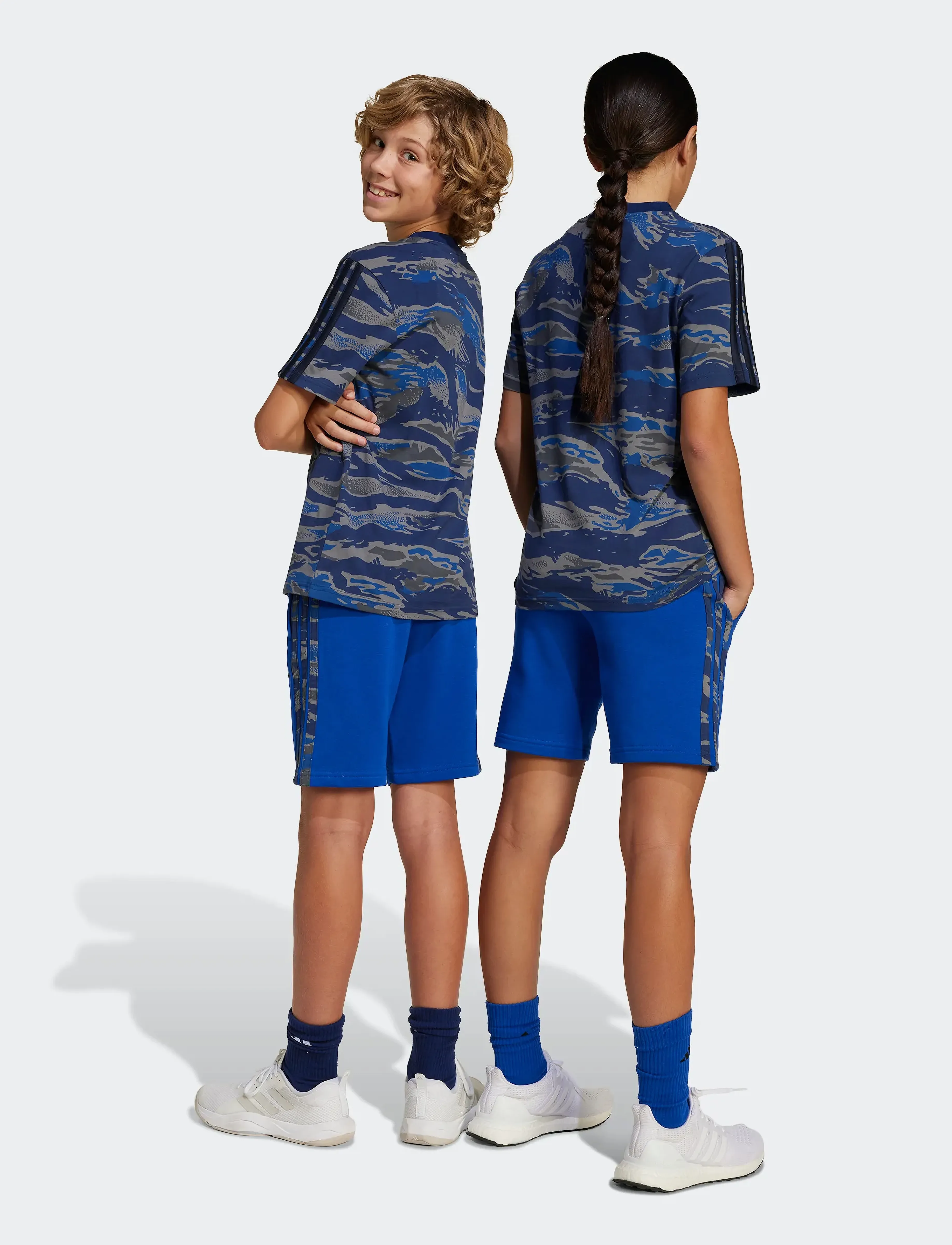 adidas Sportswear - J CAMO SHORT - sweatshorts - royblu/multco - 5