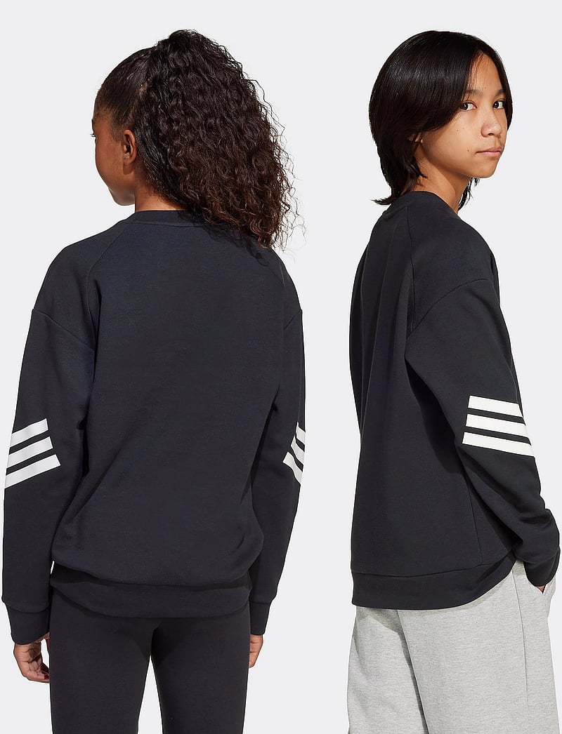 adidas Sportswear - J FI 3S SWEAT - dressipluusid - black/white - 2