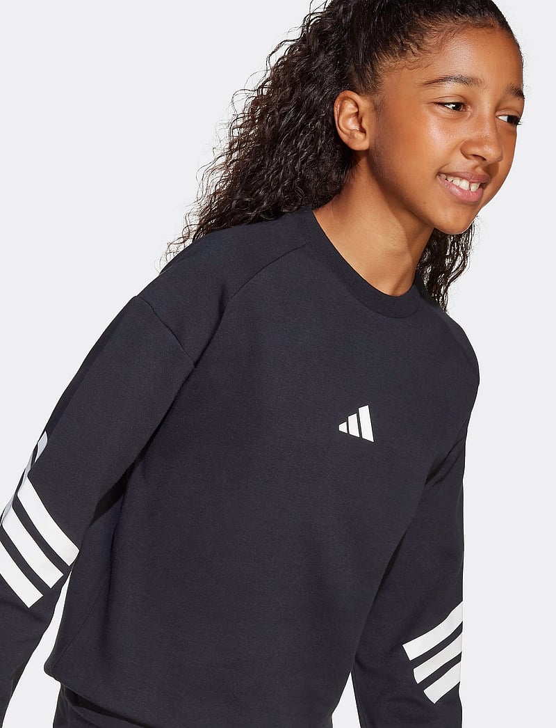 adidas Sportswear - J FI 3S SWEAT - dressipluusid - black/white - 3