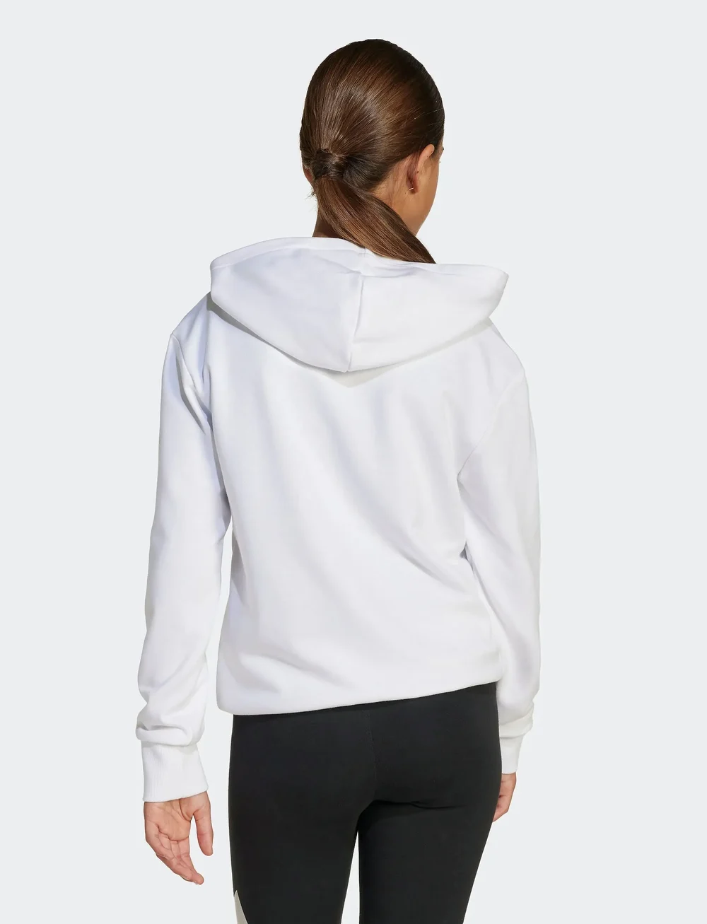 adidas Sportswear - JG GLAM HD - kapuutsiga dressipluusid - white/silvmt - 4