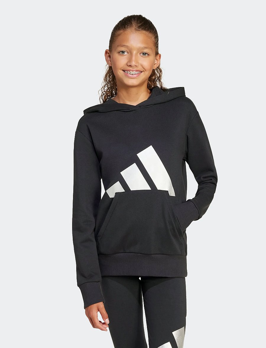 adidas Sportswear - JG GLAM HD - hættetrøjer - black/silvmt - 0