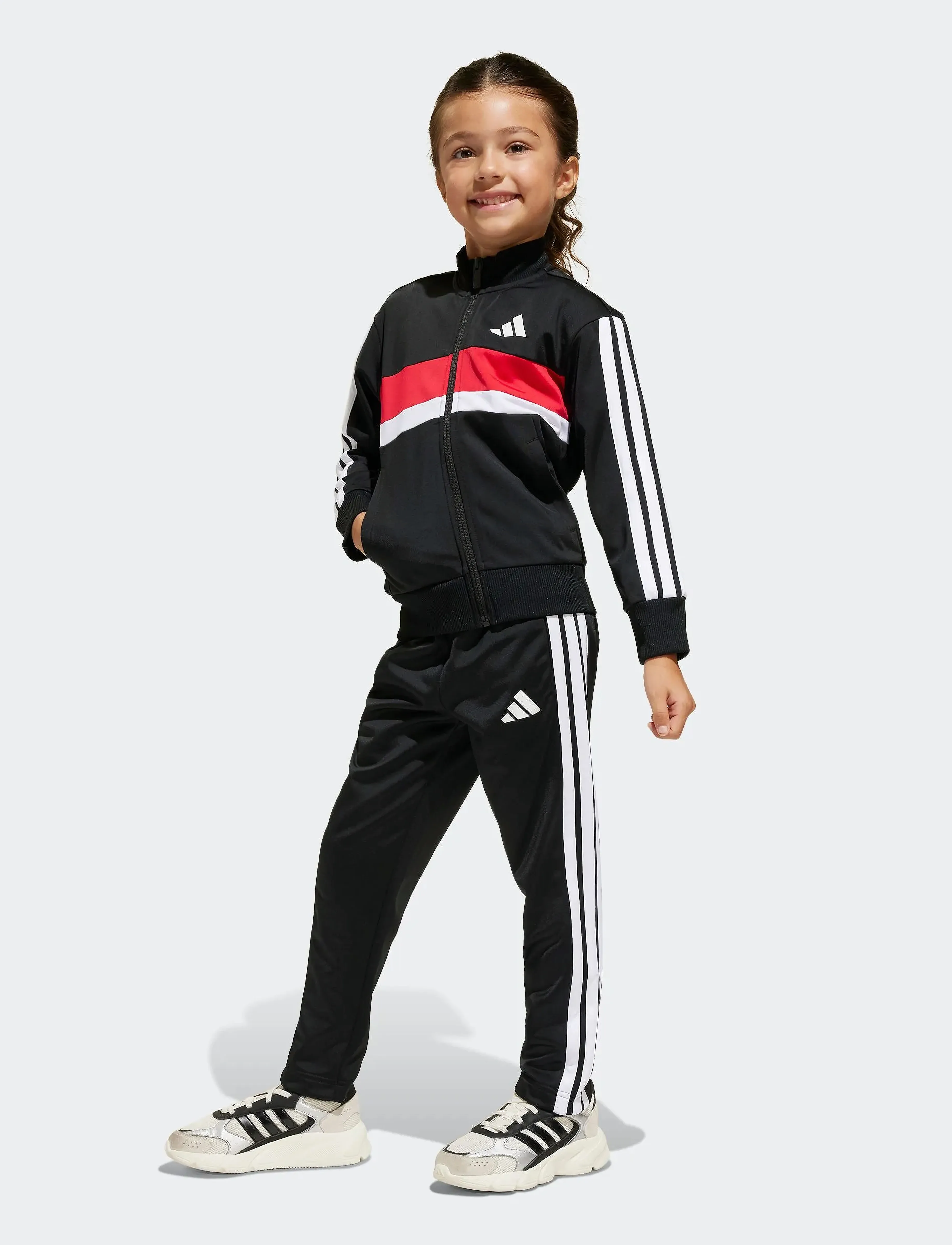 adidas Sportswear LK 3S TIB TS - Set - BLACK/WHITE/PURRUB / black