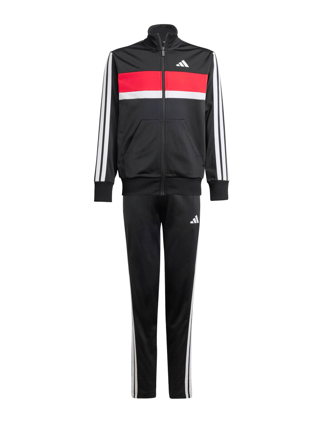 adidas Sportswear J 3S TIBERIO TS - Riided - BLACK/WHITE/PURRUB / black