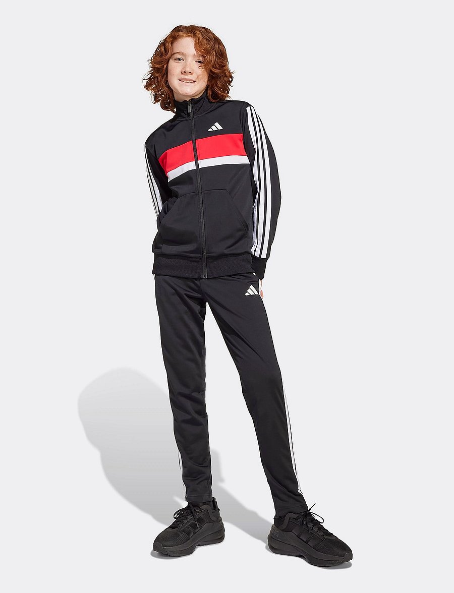 adidas Sportswear - J 3S TIBERIO TS - joggingsæt & matchende sæt - black/white/purrub - 0
