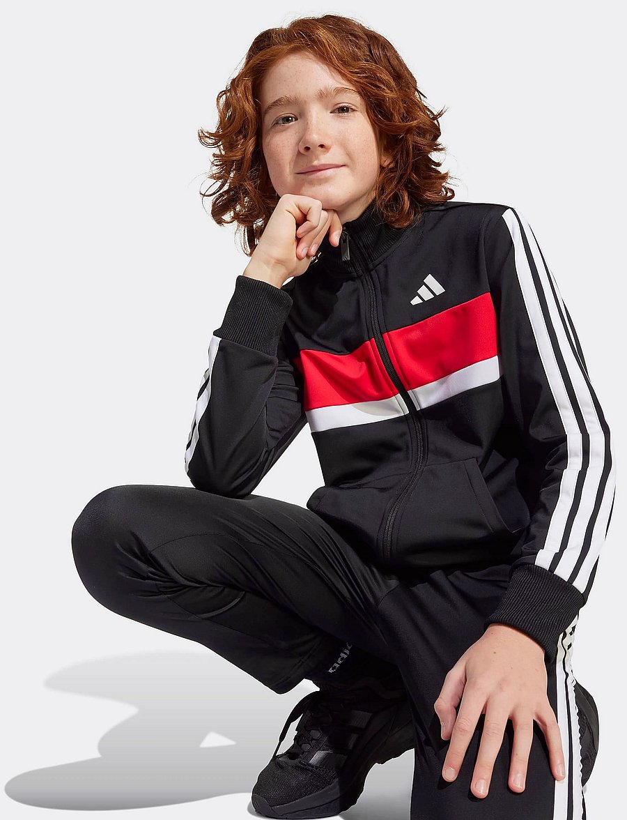 adidas Sportswear - J 3S TIBERIO TS - joggingsæt & matchende sæt - black/white/purrub - 4