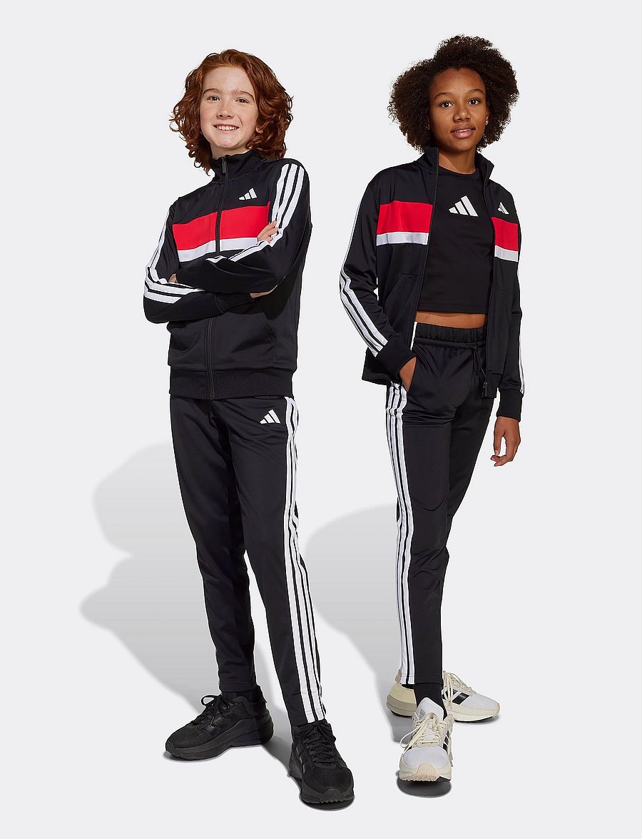 adidas Sportswear - J 3S TIBERIO TS - joggingsæt & matchende sæt - black/white/purrub - 5