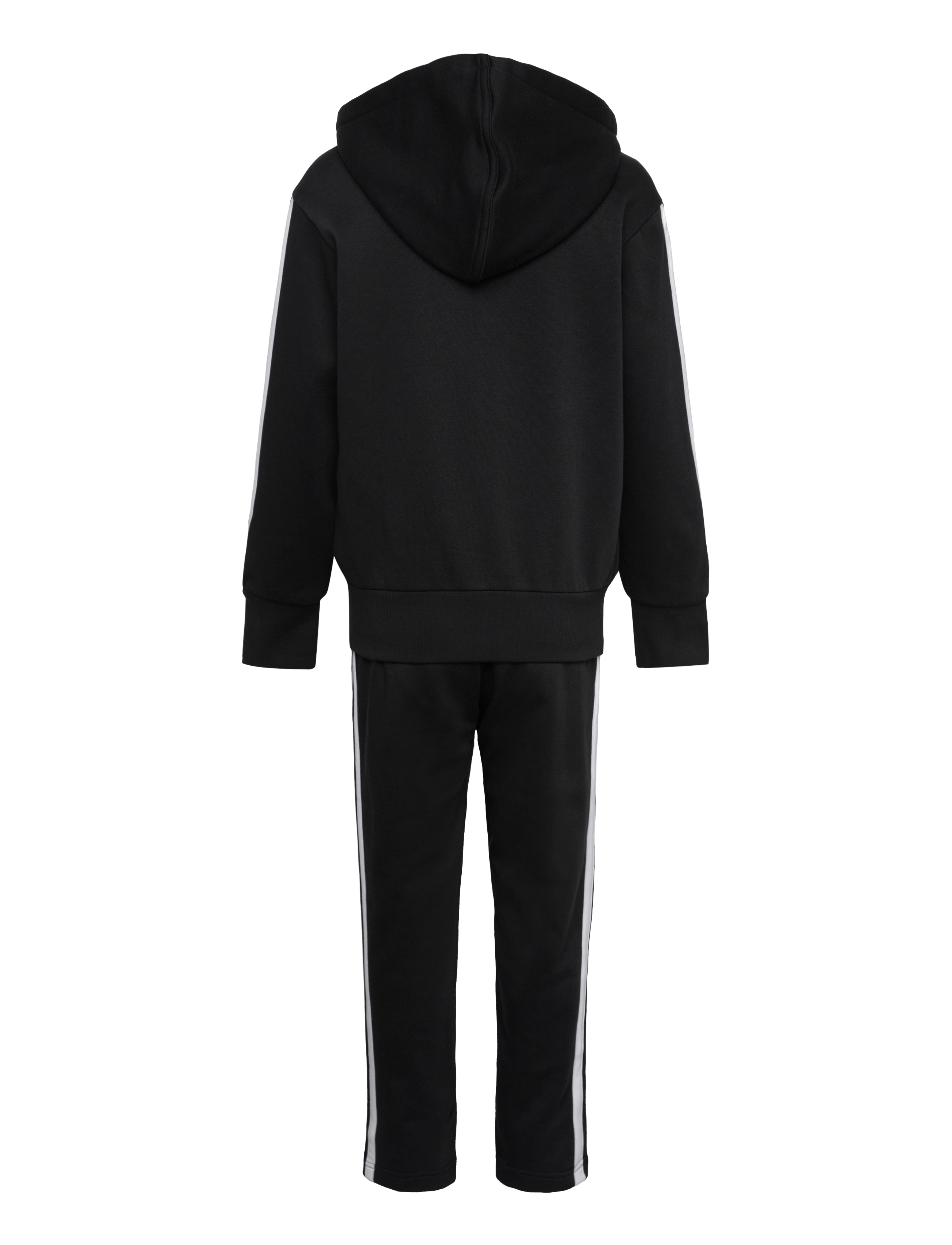adidas Sportswear - J 3S TIB FL TS - sæt med langærmet t-shirt - black/white/gretwo - 2