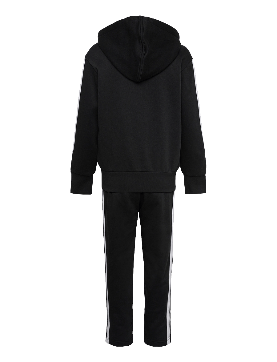 adidas Sportswear - J 3S TIB FL TS - sæt med langærmet t-shirt - black/white/gretwo - 2