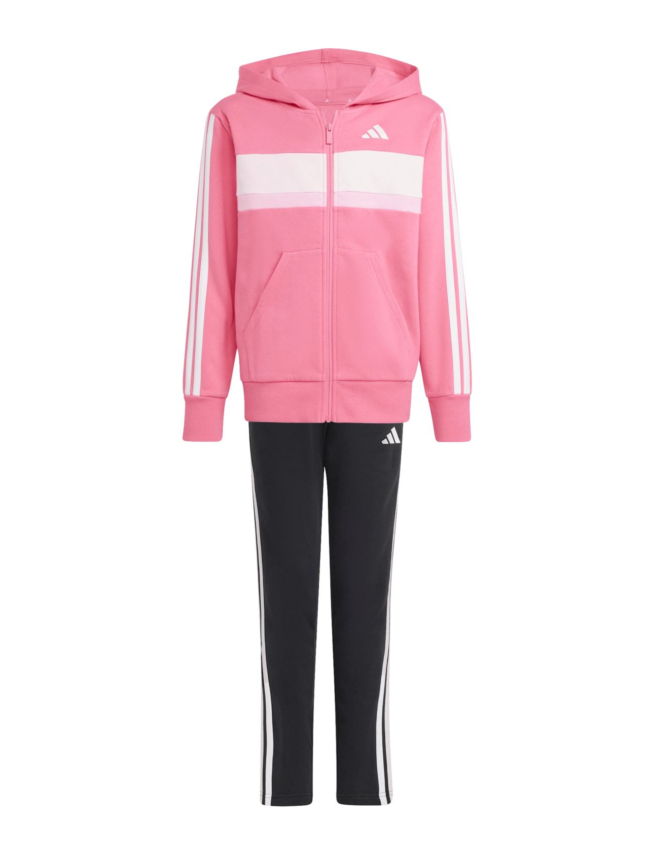 adidas Sportswear J 3S TIB FL TS - Tøj - PNKFUS/WHITE/CLPINK / pink/rose