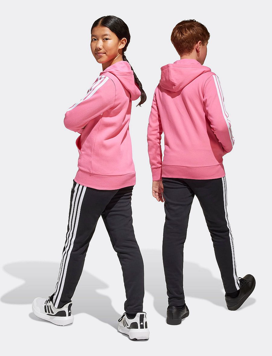 adidas Sportswear - J 3S TIB FL TS - sæt med langærmet t-shirt - pnkfus/white/clpink - 5