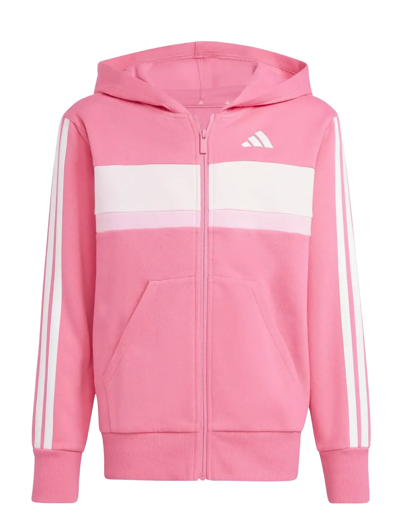 adidas Sportswear - J 3S TIB FL TS - sæt med langærmet t-shirt - pnkfus/white/clpink - 2