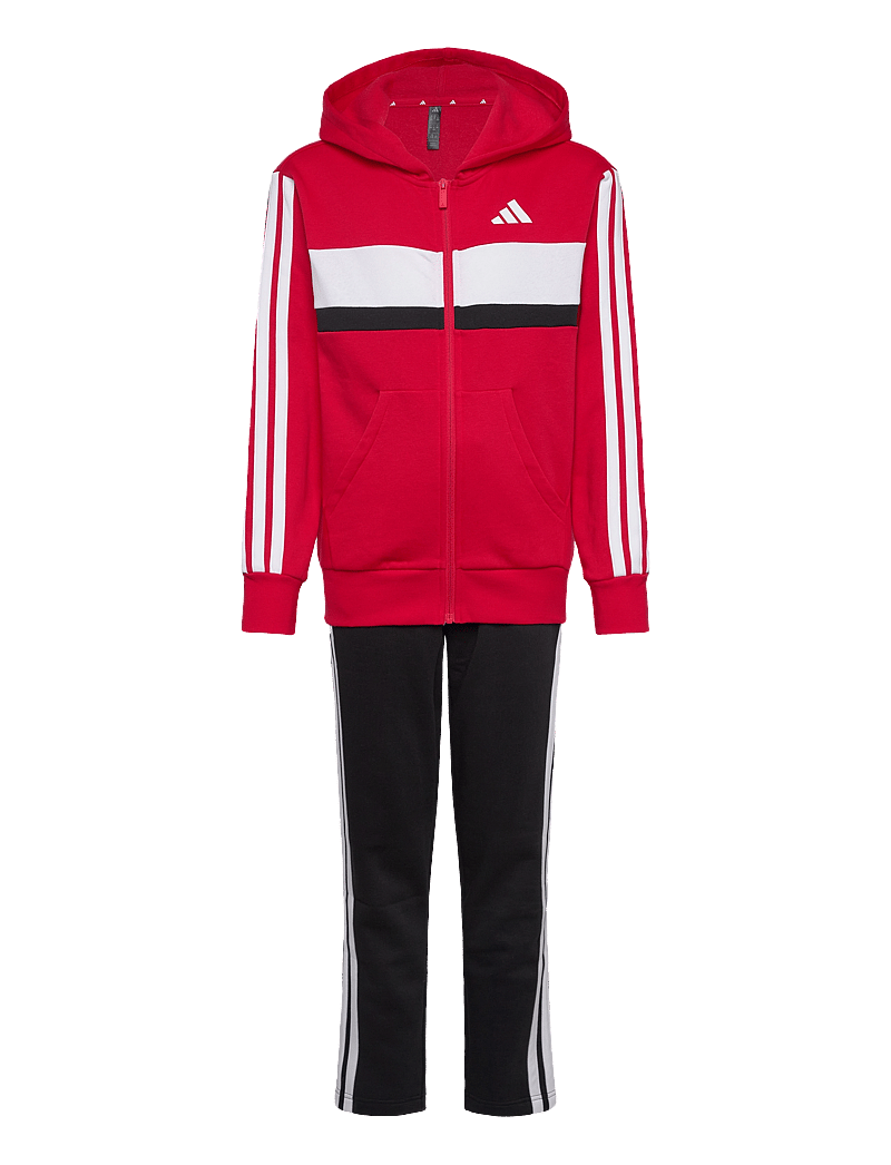 adidas Sportswear - J 3S TIB FL TS - sets met t-shirt met lange mouw - purrub/white - 1