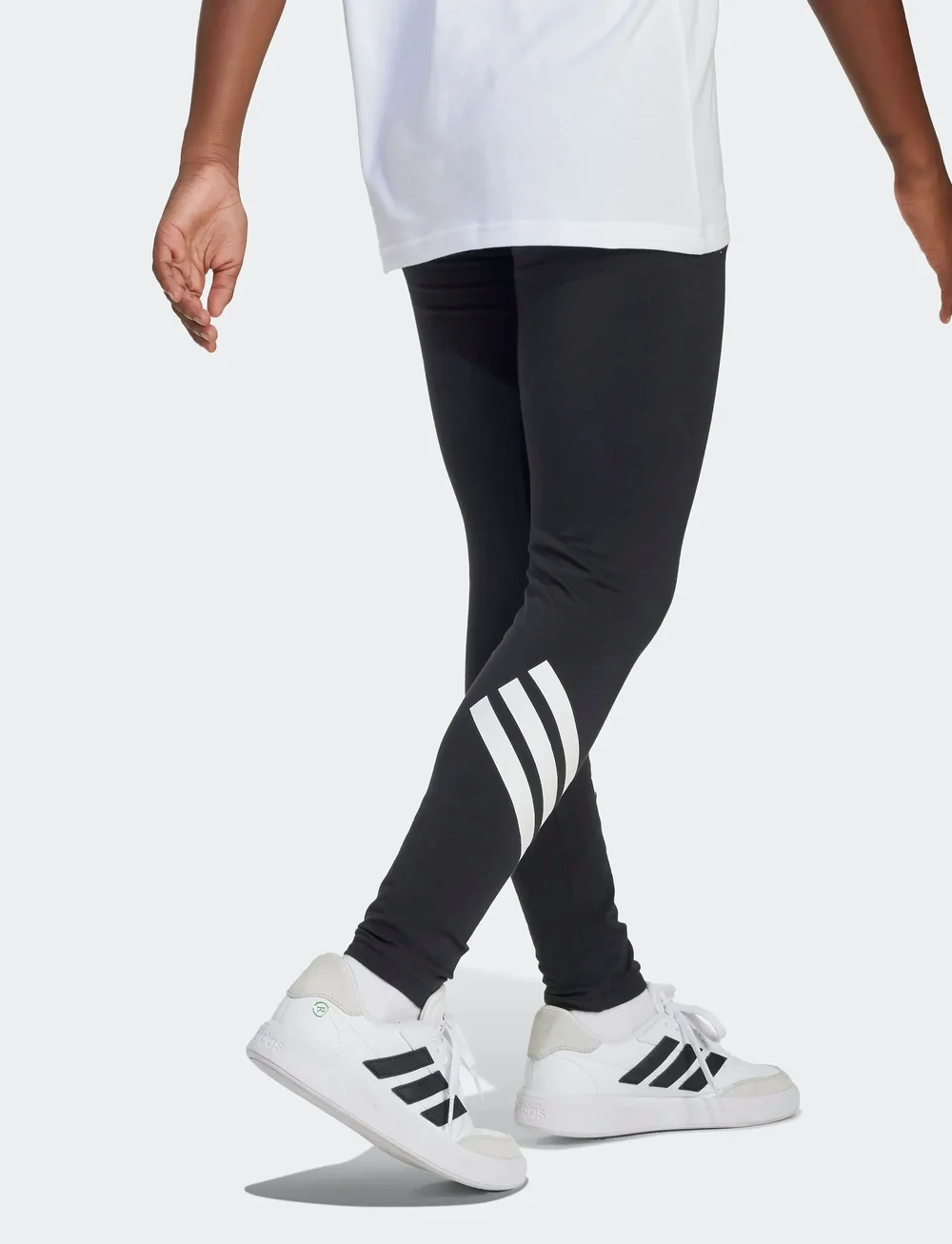 adidas Sportswear - JG FI 3S LEG - leggings - black/white - 3
