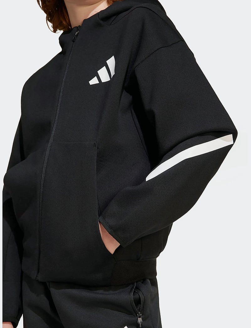 adidas Sportswear - J Z.N.E.FZ - kapuzenpullover - black/white - 5
