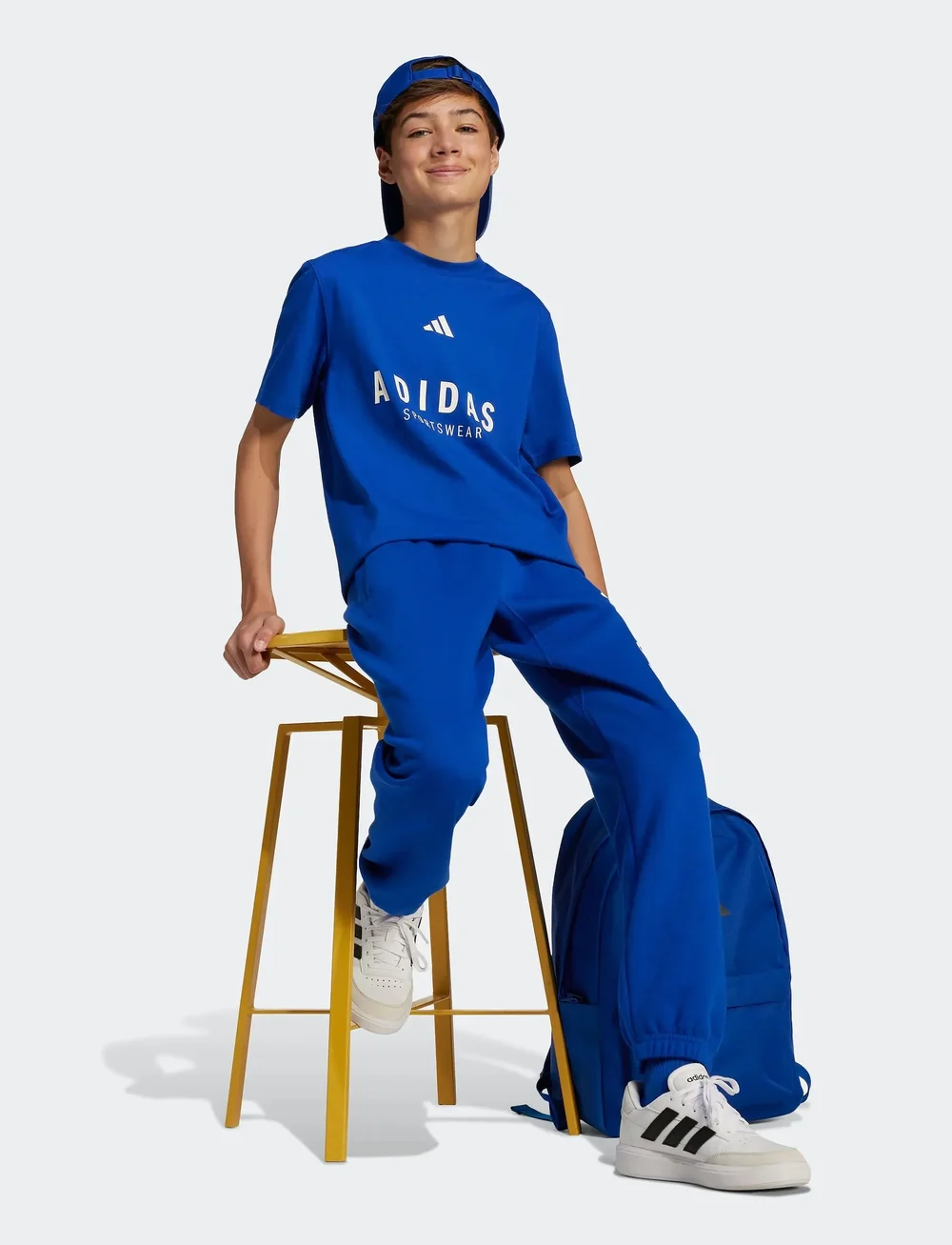 adidas Sportswear - J ALLSZN GFX T - kurzärmelig - royblu/royblu - 0