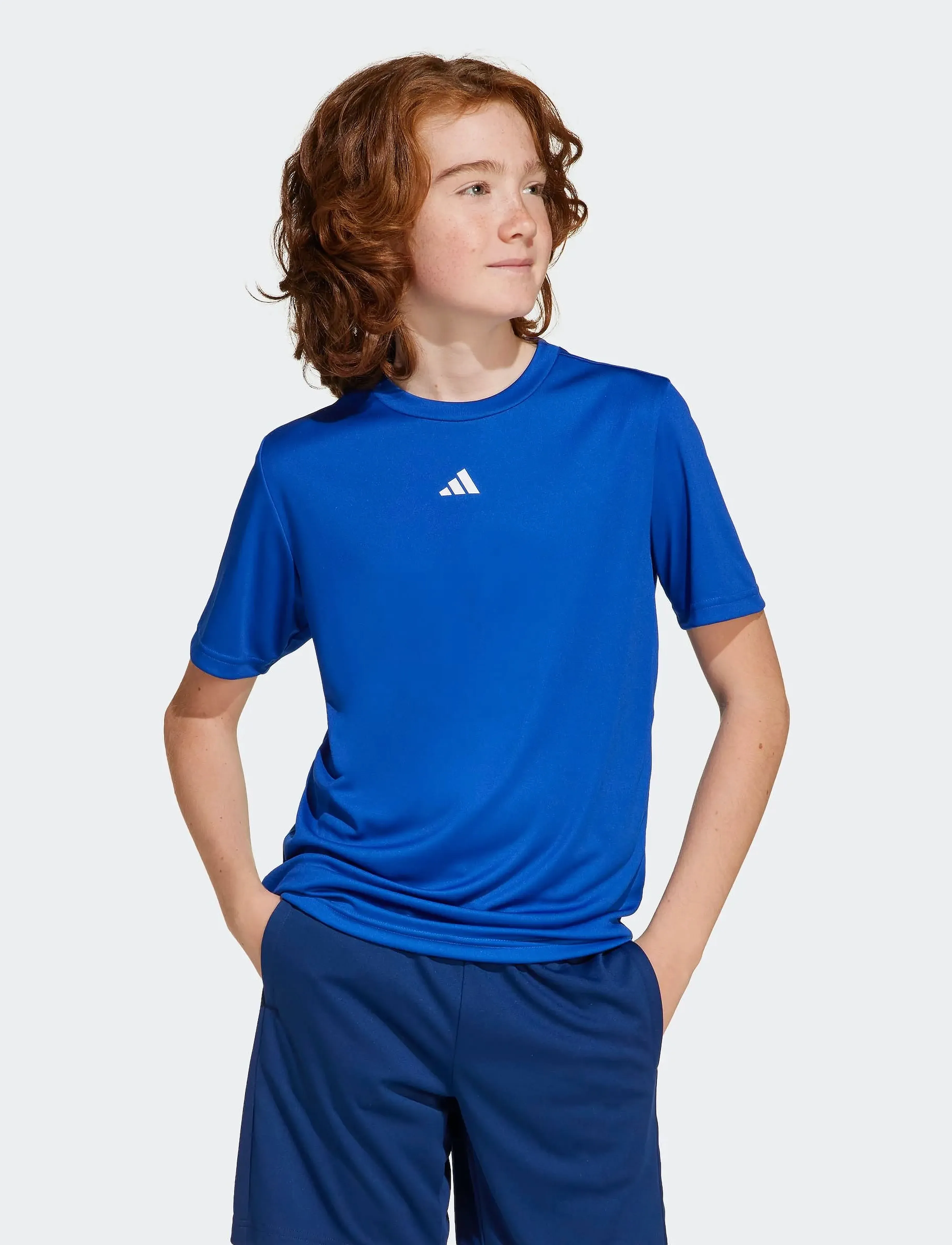 adidas Sportswear J TR-ES T - Sportoberteile - ROYBLU/WHITE / blue