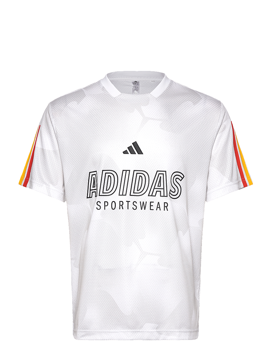 adidas Sportswear - M TIRO NP TEE - t-shirts - white/vivred/multco - 1