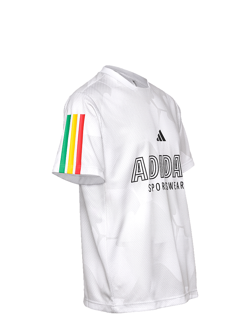 adidas Sportswear - M TIRO NP TEE - t-särgid - white/vivred/multco - 4