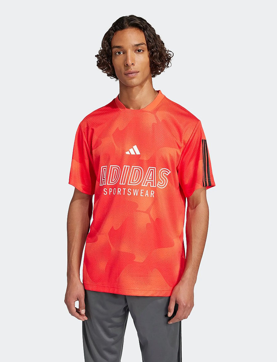 adidas Sportswear - M TIRO NP TEE - t-shirts - brired/black/multco - 0
