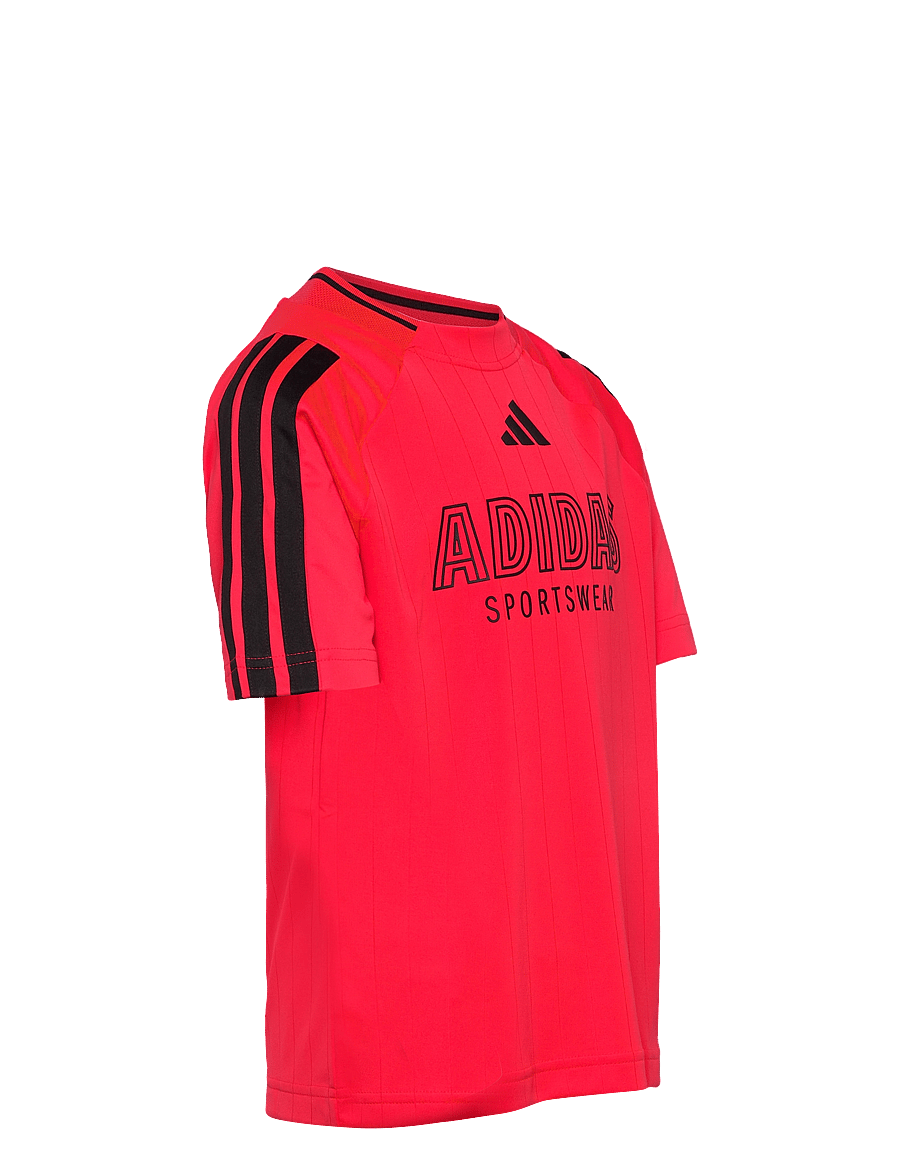 adidas Sportswear - J HOT TEE - sportoberteile - lucred/black - 4