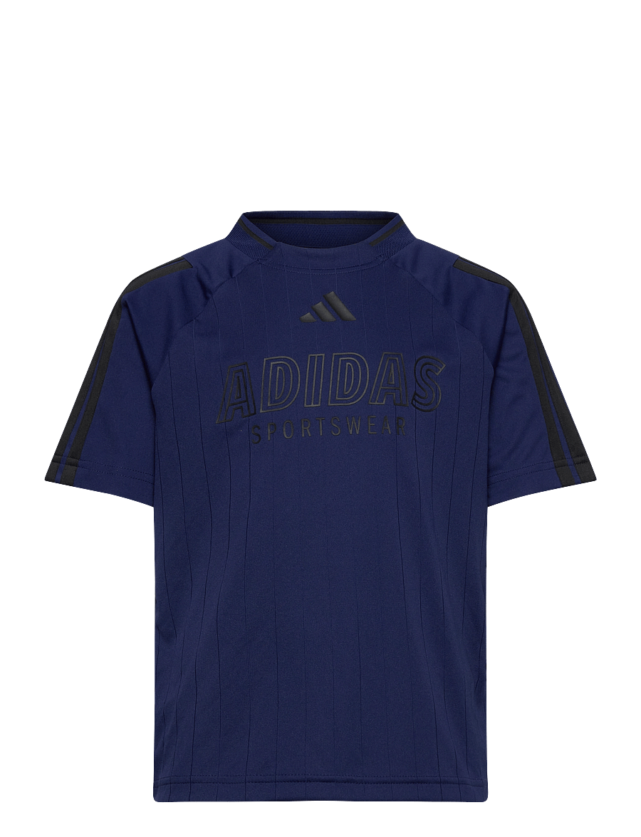 adidas Sportswear - J HOT TEE - sportoberteile - dkblue/black - 1
