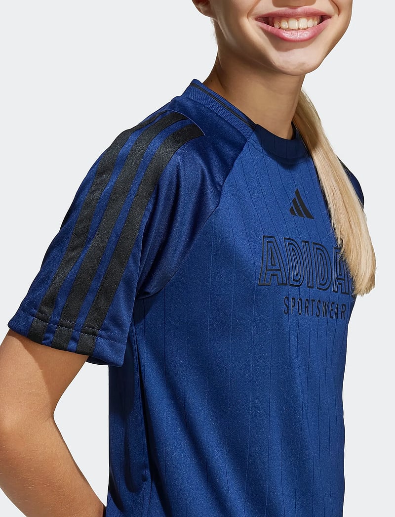 adidas Sportswear - J HOT TEE - sporttoppar - dkblue/black - 3