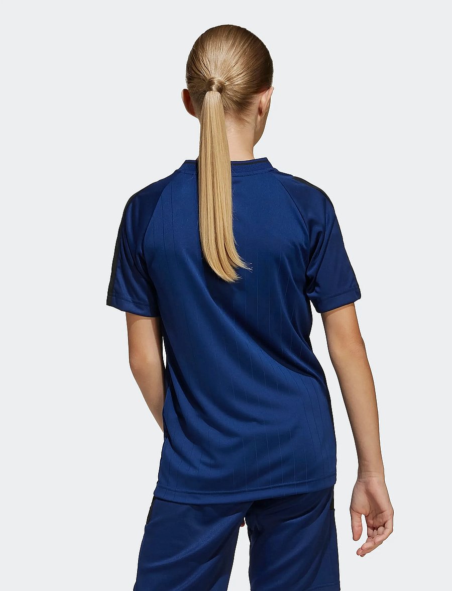 adidas Sportswear - J HOT TEE - sportoberteile - dkblue/black - 4