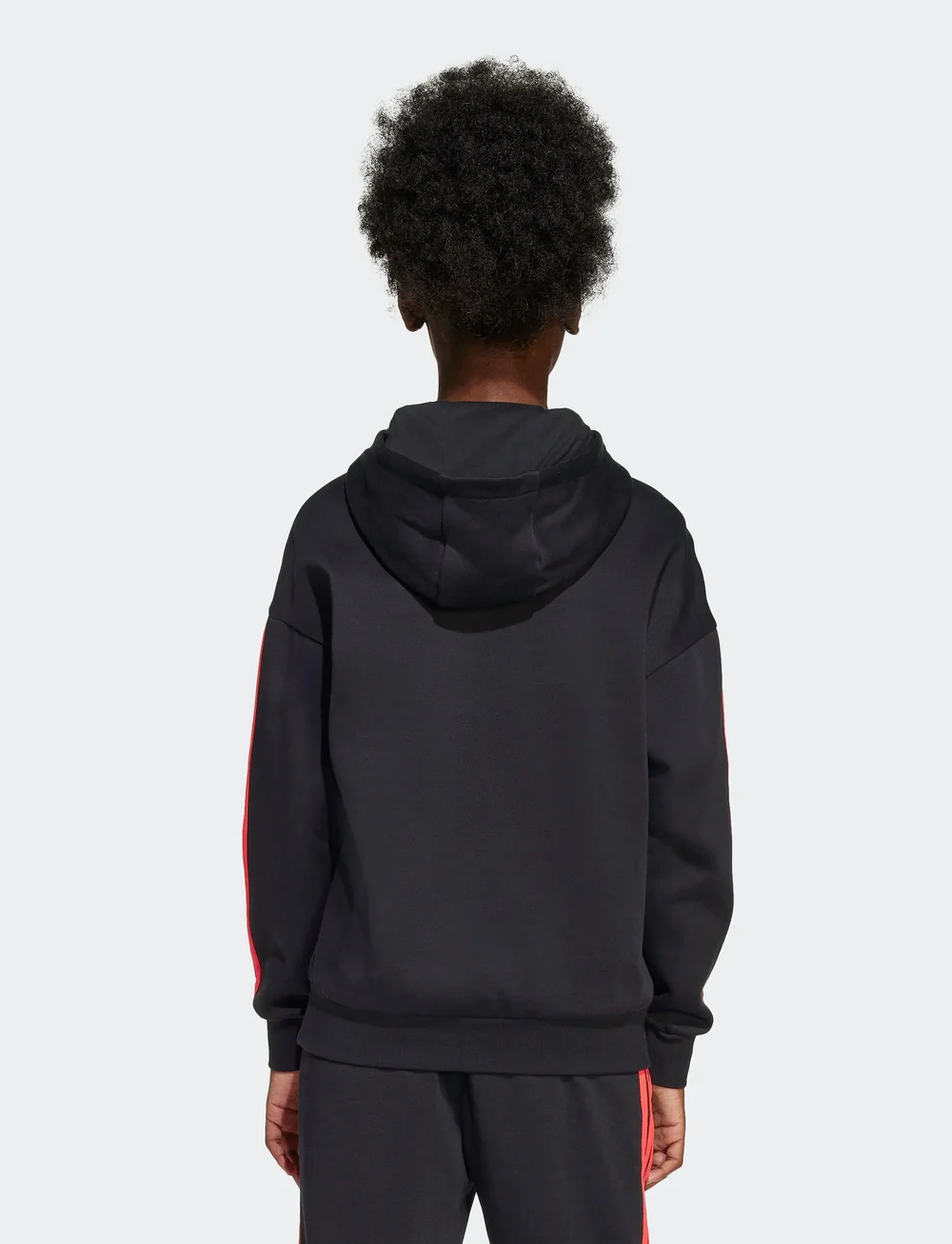 adidas Sportswear - J HOT FL HOOD - kapuzenpullover - black/lucred - 3