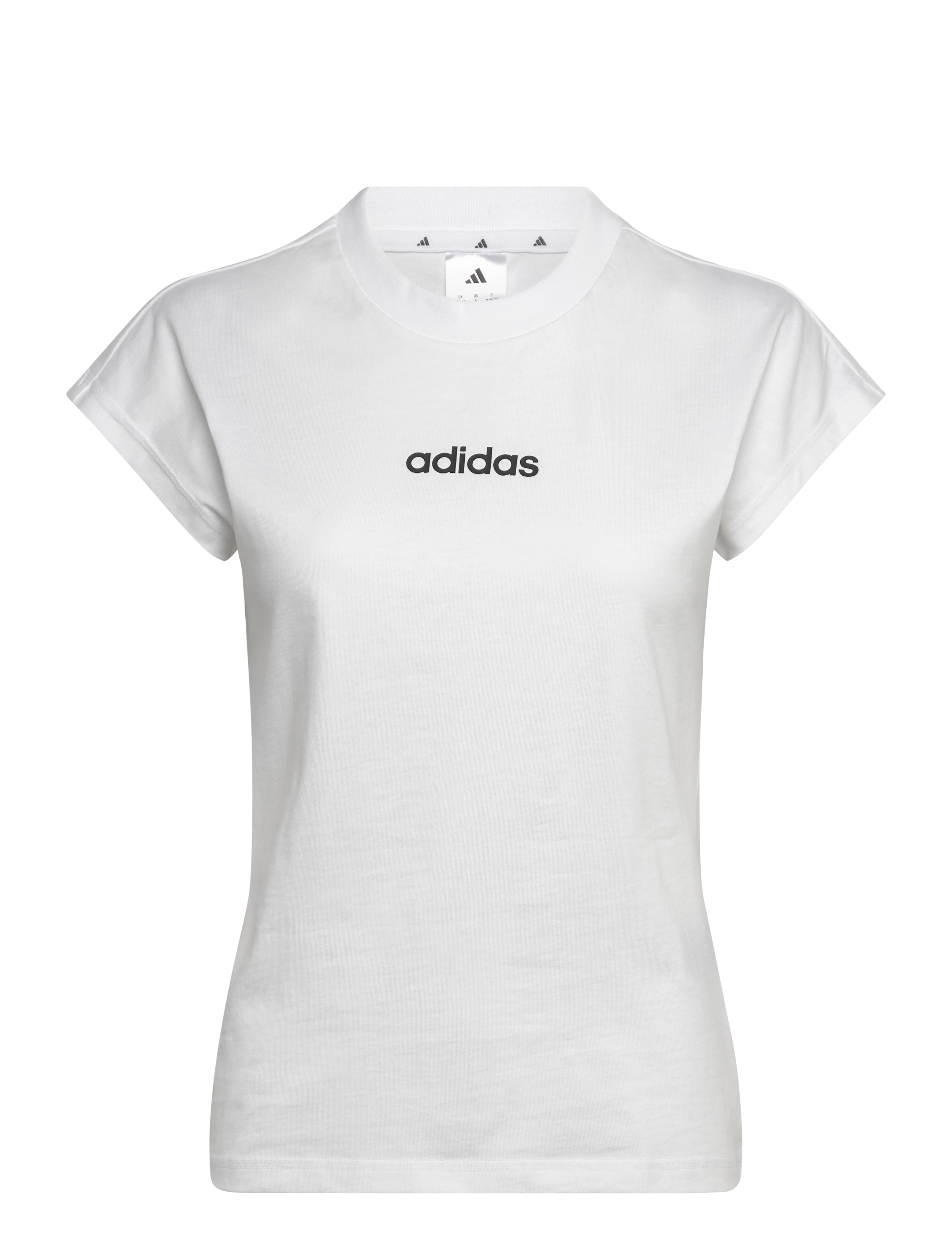 adidas Sportswear W LIN SJ T - adidas - WHITE/BLACK / white