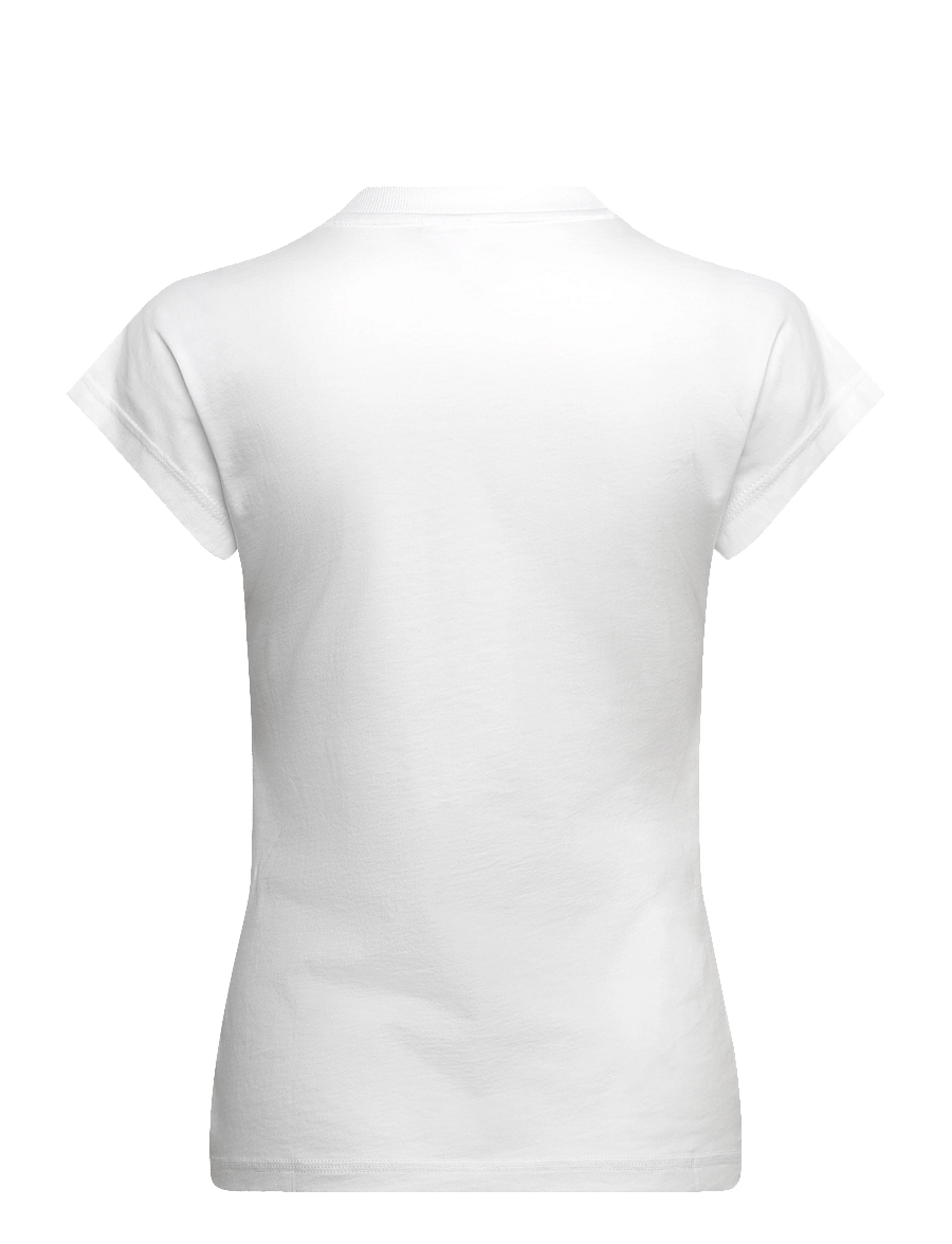 adidas Sportswear - W LIN SJ T - t-shirts - white/black - 2