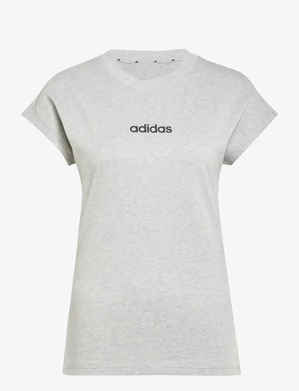 adidas Sportswear - W LIN SJ T - t-shirts - mgreyh/black - 1