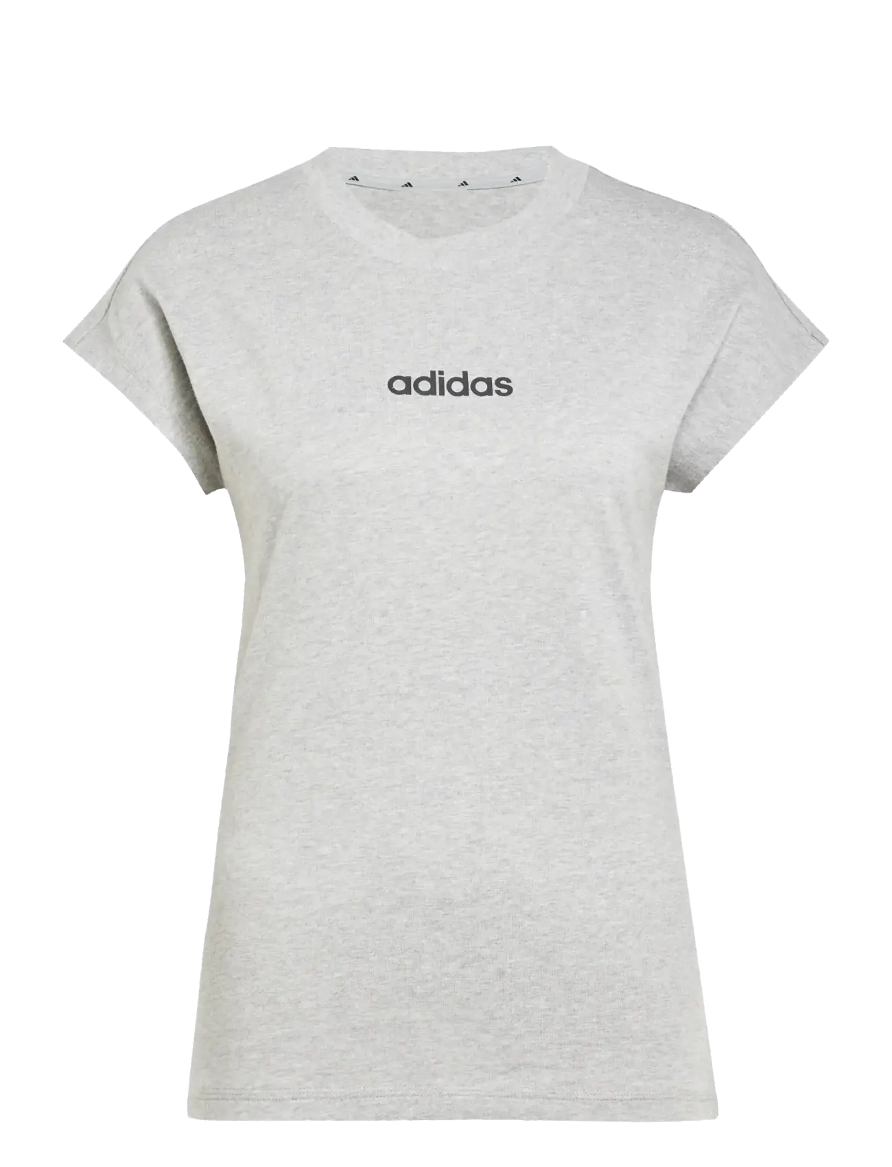 adidas Sportswear W LIN SJ T - adidas Sportswear - MGREYH/BLACK / grey