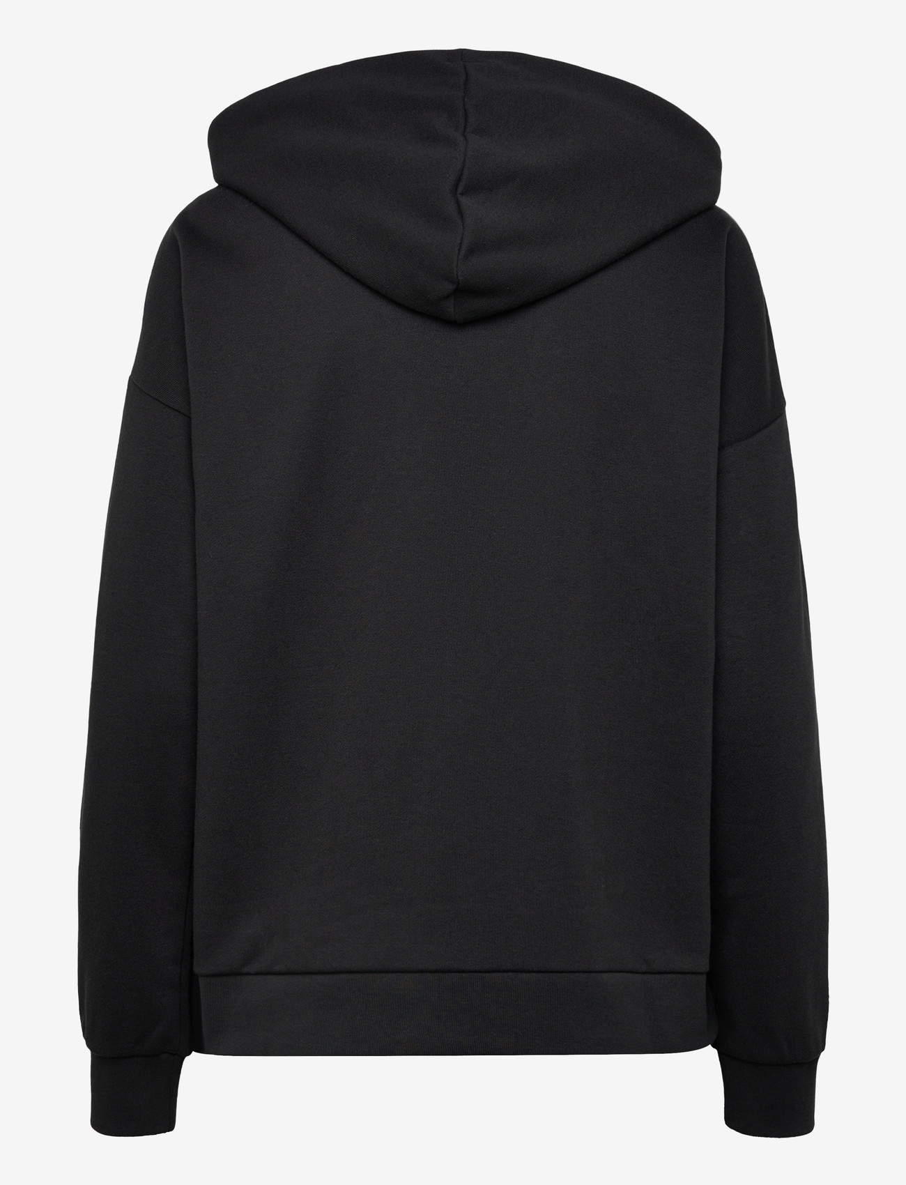 adidas Sportswear - W LIN FT FZ HD - oberteile - black/white - 2