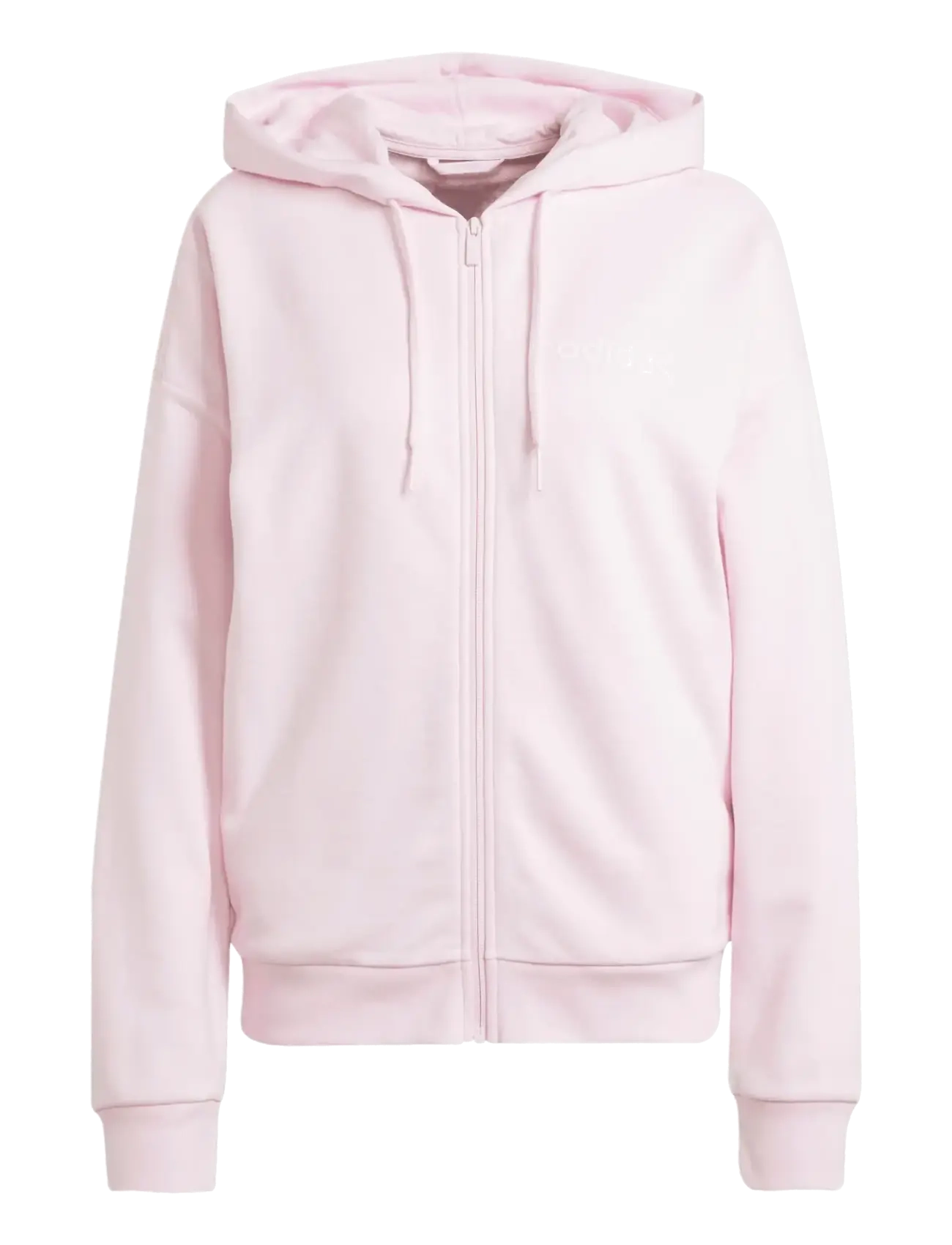 adidas Sportswear W LIN FT FZ HD - Kleidung - CLPINK/WHITE / pink/rose