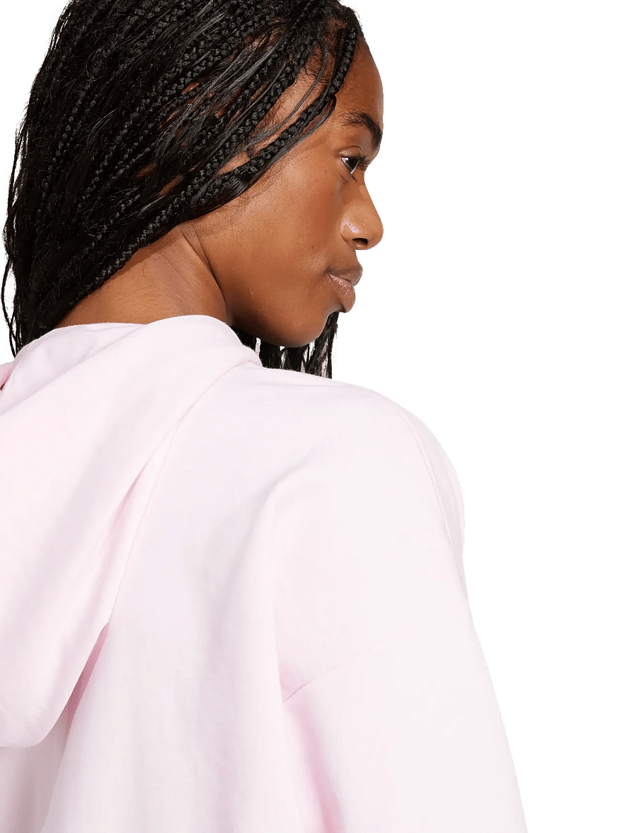 adidas Sportswear - W LIN FT FZ HD - tops - clpink/white - 4