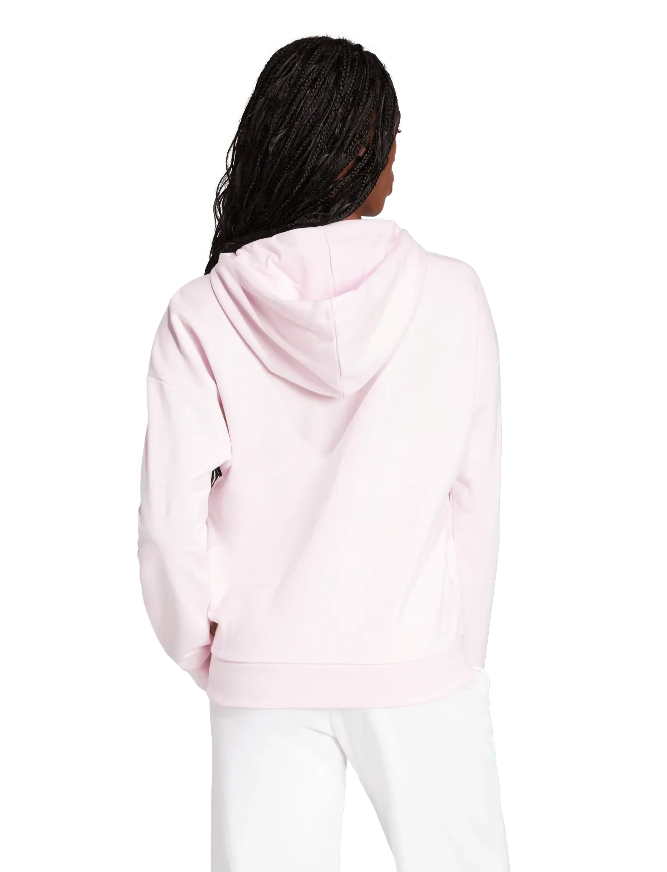 adidas Sportswear - W LIN FT FZ HD - kapuutsiga dressipluusid - clpink/white - 5