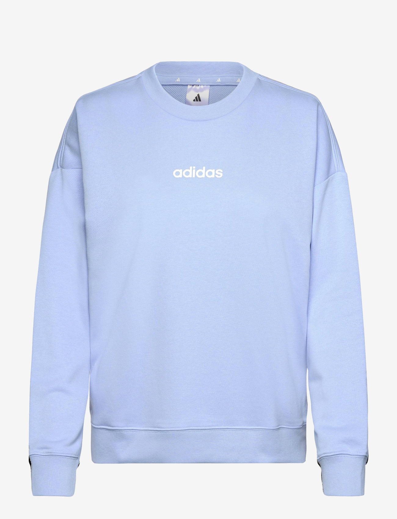 adidas Sportswear - W LIN FT SWT - sweatshirts - globlu/white - 1