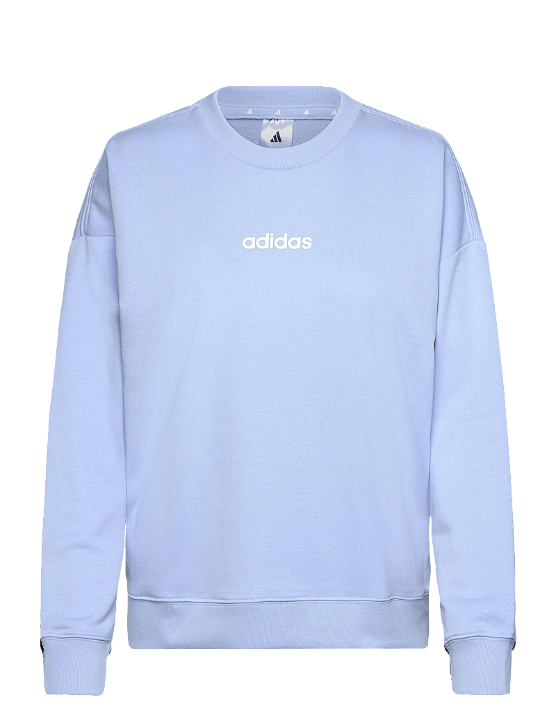 adidas Sportswear - W LIN FT SWT - sweatshirts - globlu/white - 1