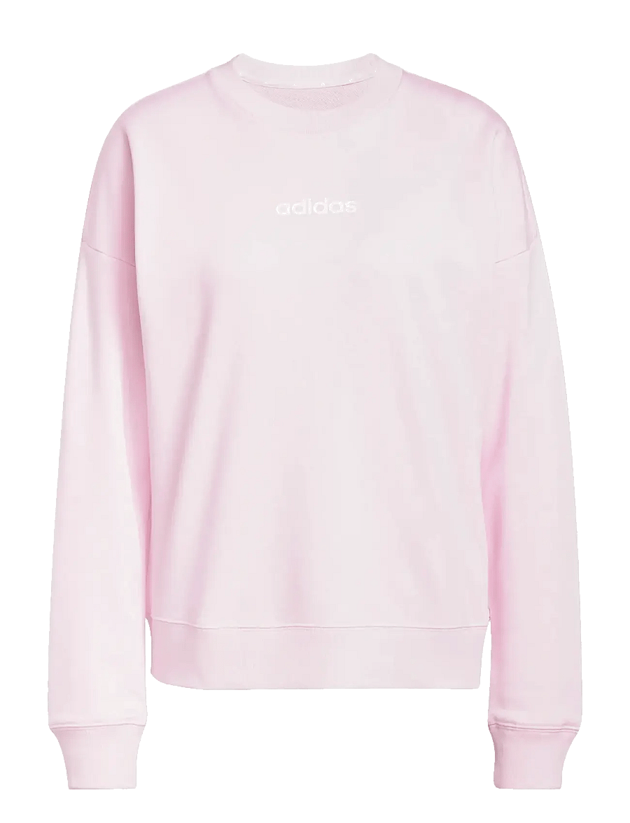 adidas Sportswear - W LIN FT SWT - sweatshirts - clpink/white - 1
