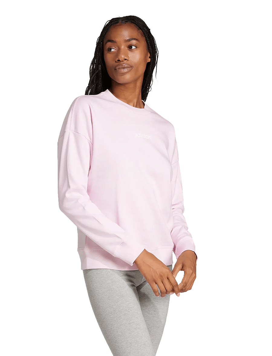 adidas Sportswear - W LIN FT SWT - sweatshirts - clpink/white - 0