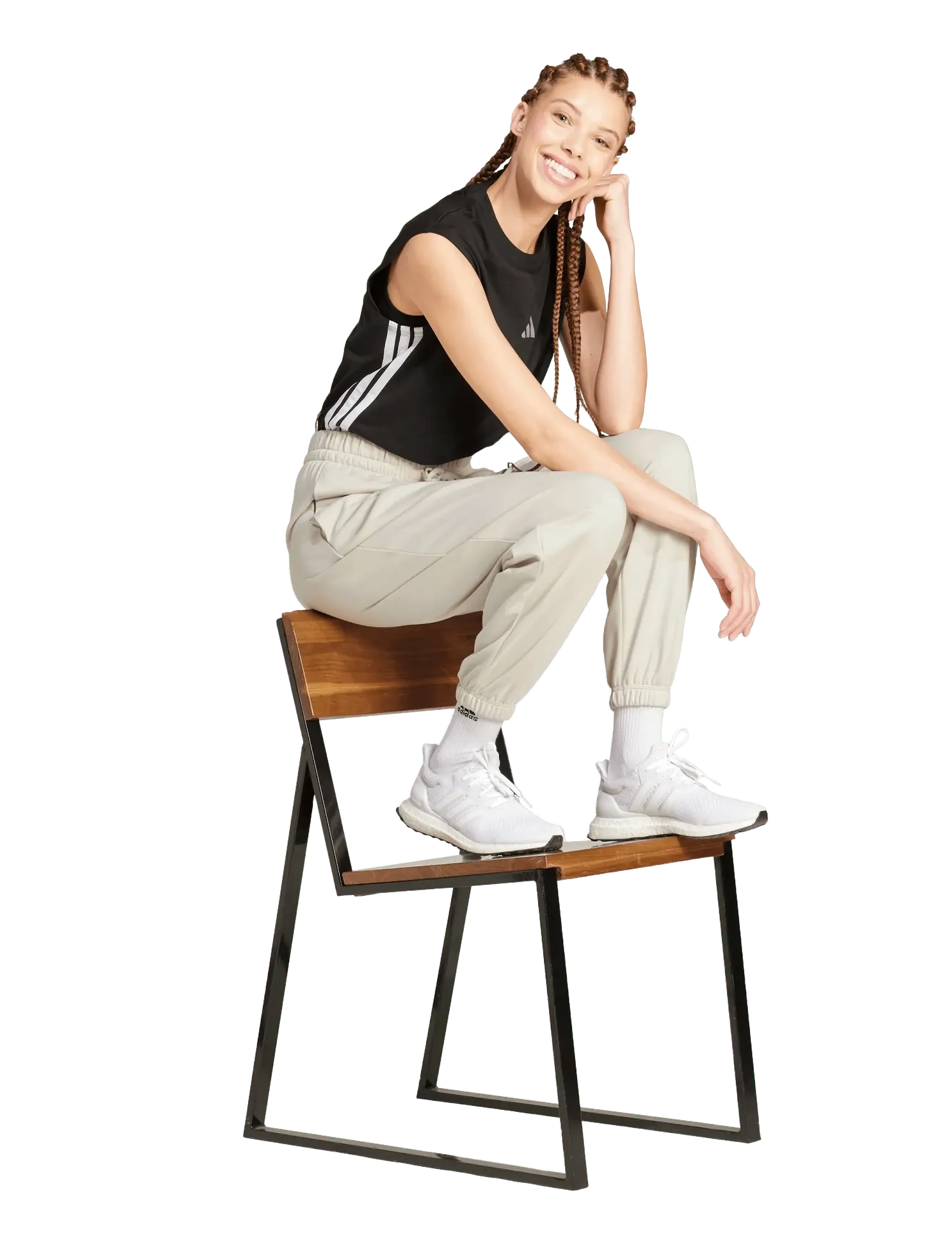 adidas Sportswear W Sl Ft Cf Pt, S, Beige, Sport Pants > Sport Sweatpants, Dame