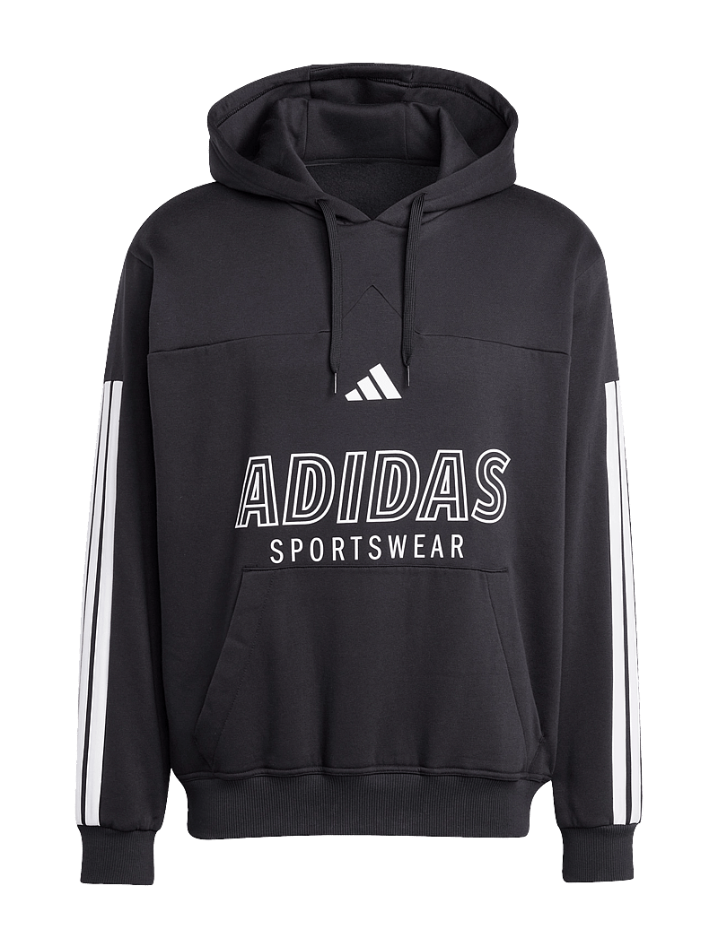 adidas Sportswear - M TIRO FL HDY - huvtröjor - black/white - 1