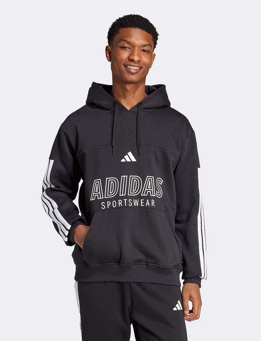 adidas Sportswear - M TIRO FL HDY - hettupeysur - black/white - 0