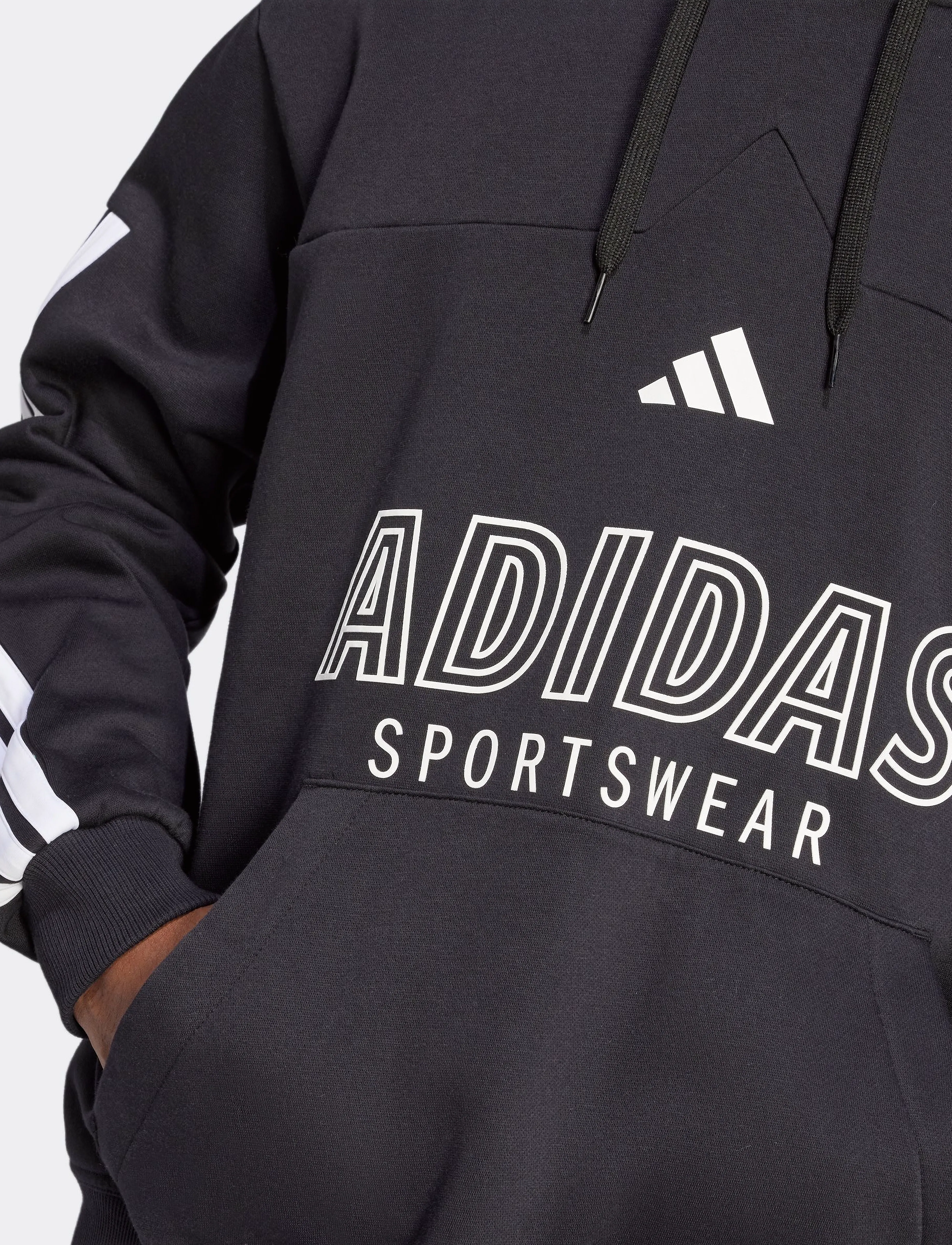 adidas Sportswear - M TIRO FL HDY - hettupeysur - black/white - 3