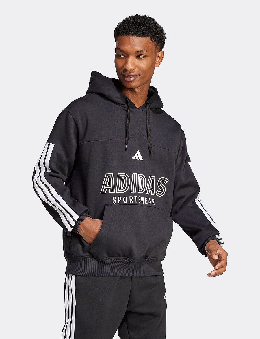 adidas Sportswear - M TIRO FL HDY - hettupeysur - black/white - 4