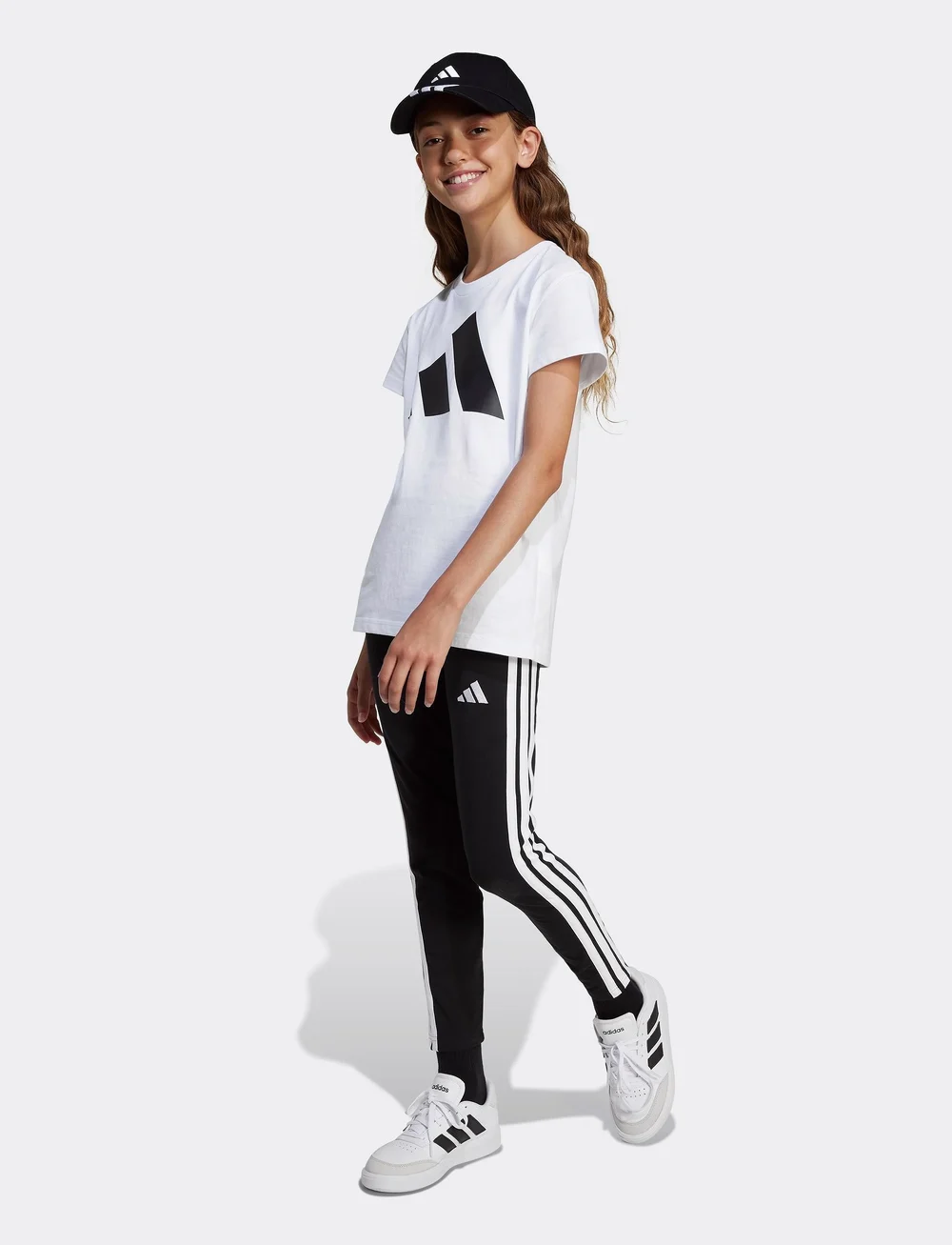 adidas Sportswear - JG BL TEE 160 - kurzärmelig - white/black - 0