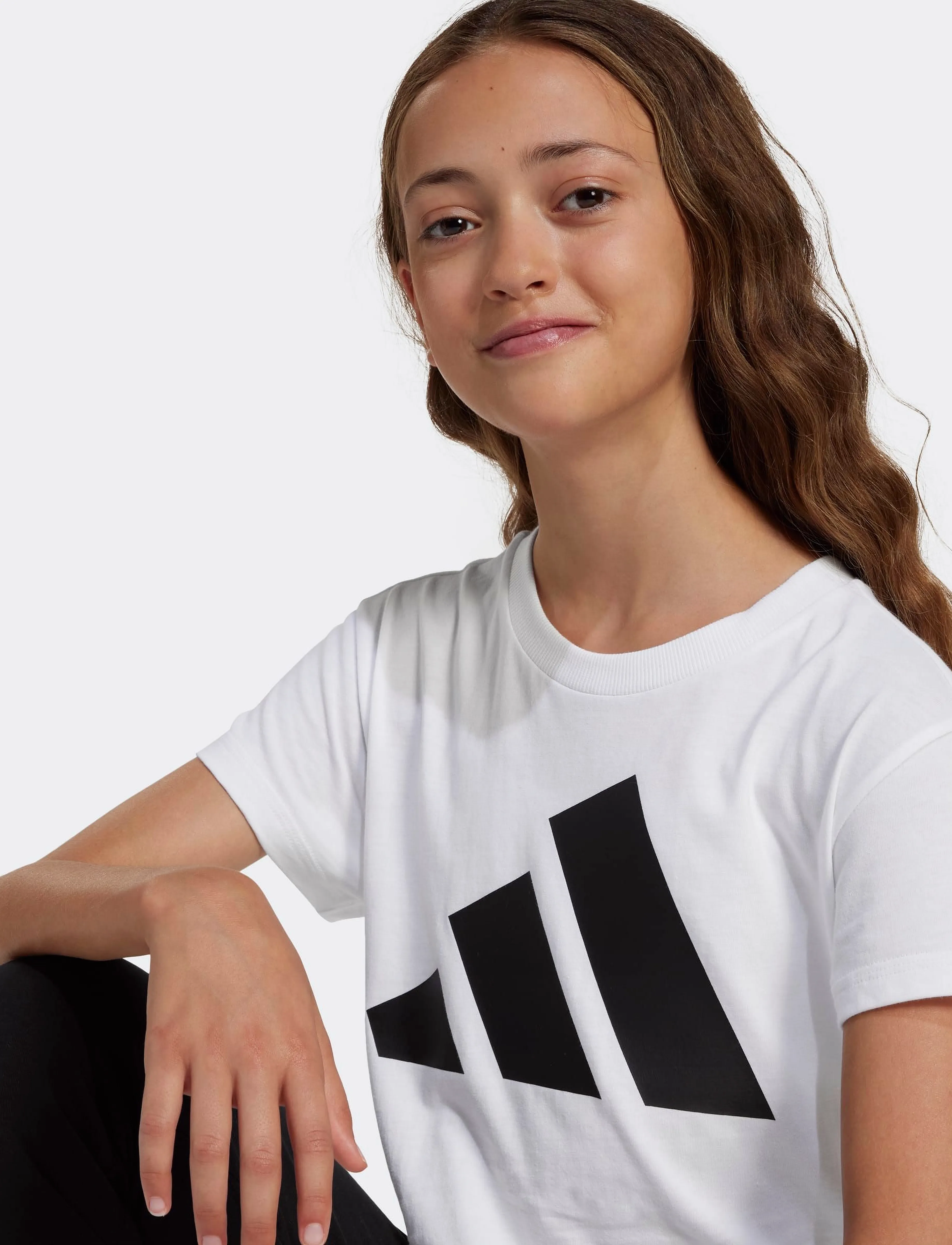 adidas Sportswear - JG BL TEE 160 - marškinėliai trumpomis rankovėmis - white/black - 2