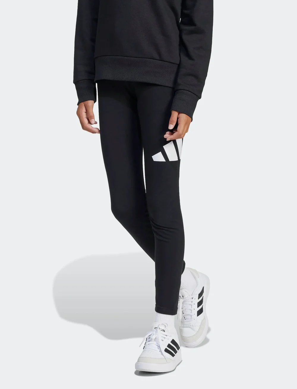 adidas Sportswear - JG BL LEG 230 - leggings - black/white - 0