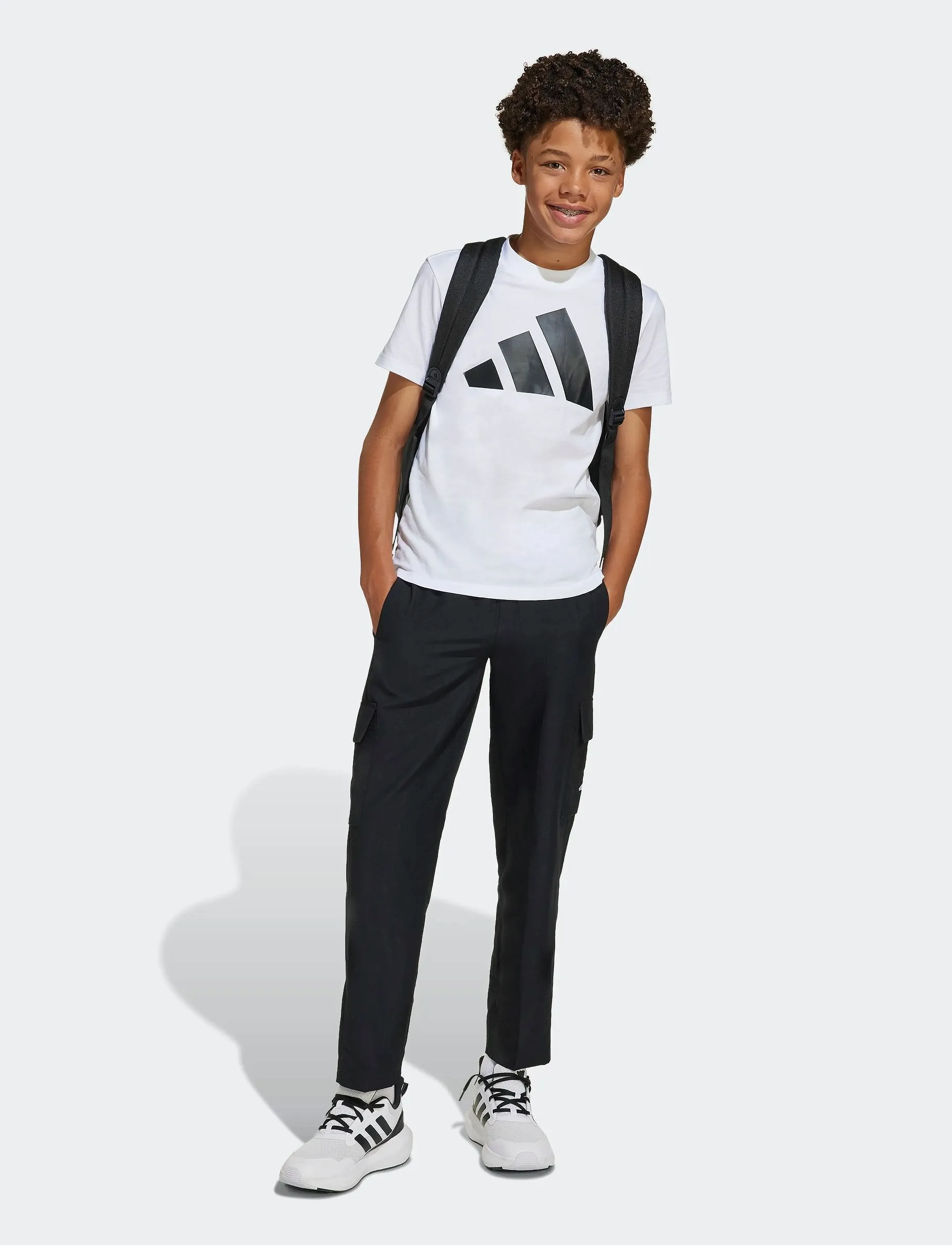 adidas Sportswear J Bl Tee 160, 140, T-shirts, Weiß - Short-sleeved, Kinder