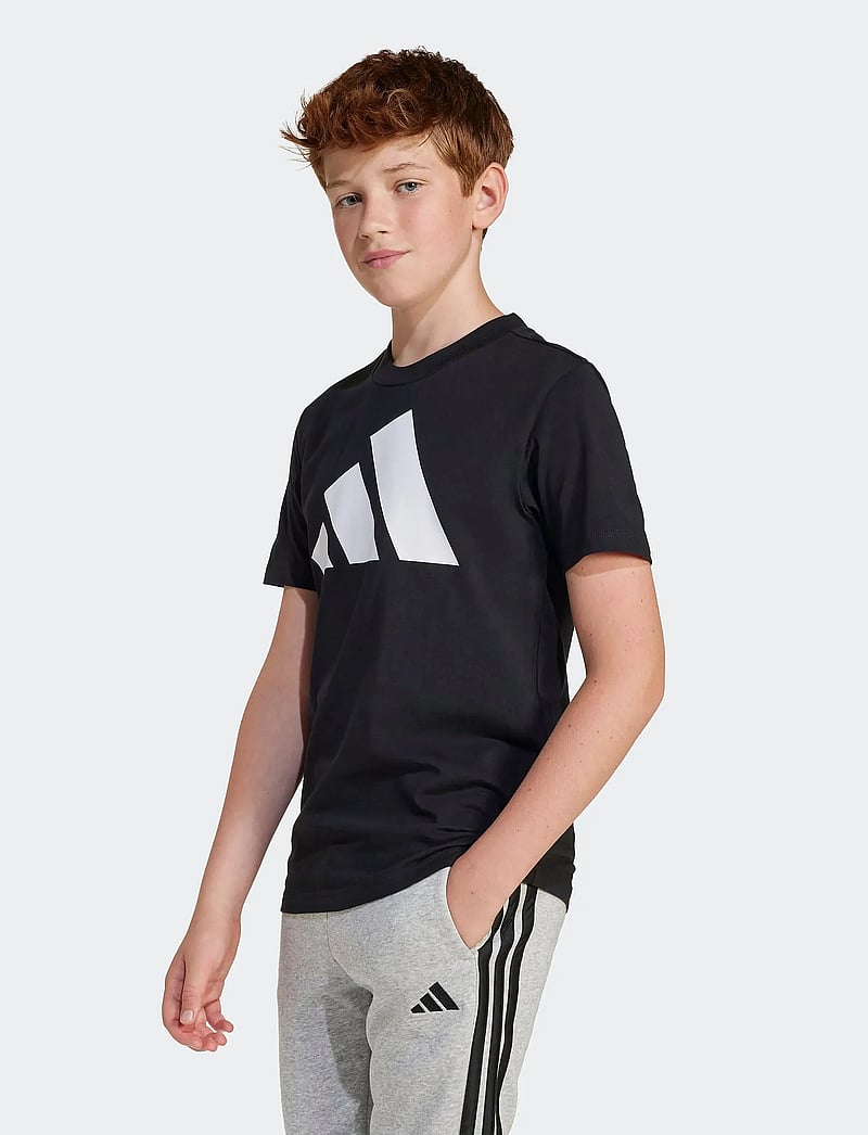 adidas Sportswear - J BL TEE 160 - sporttoppar - black/white - 0